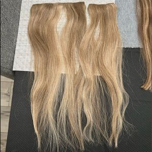 RESERVED FOR BUYER Human hair 2 piece clip in wefts